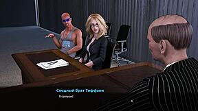 fashion business gameplay features licking ass, blowjob, riding cock in orgy