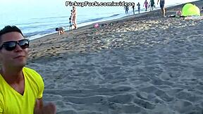 picked up a girl on the beach for fun