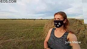 Teen 18+ Juli Smith Undresses And Flashes In Public Field.