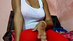 Slutty indian stepsister plays with penis in hindi roleplay!