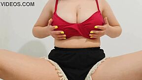 Big Boob Girl Bathes And Rides To Orgasm