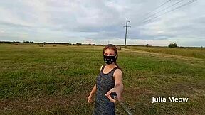 Teen 18+ Juli Smith Undresses And Flashes In Public Field.