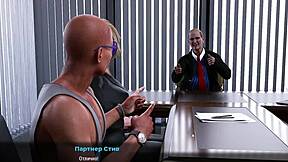 fashion business gameplay features licking ass, blowjob, riding cock in orgy