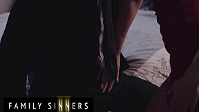 family sinners - stepdad betrays wife with hot petite stepdaughter's tight ass