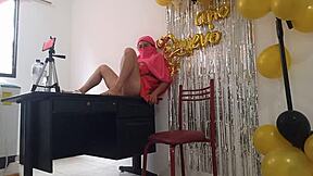 i'm celebrating my birthday with some exhibitionist fun