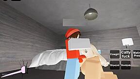 banged roblox whore on floor group blowjob