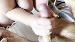 Bbw milf licks balls and rides monster cock while cleaning lady watches