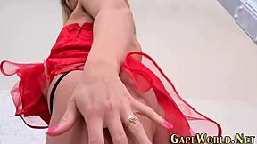 blonde fetish babes butthole gapes after anal