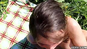 casual blowjob from stranger girl vira gold with ananta shakti ends in cum in mouth