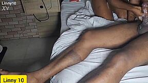 ebony lover rides big cock in doggy style