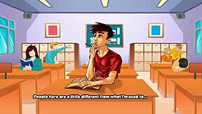 3D animated Uni days with hot babes and rich guy