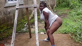 Stepsister and I Fuck in Backyard with Big Cock