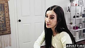 petite blonde lily larimar scissors with stepsister's bff jazmin luv