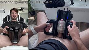 Trying Out My New Sex Toy Xspacecup Xt5 Auto-Stroker For First Time