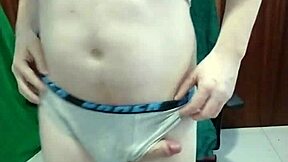 Gay Man Masturbates With Cock On Chair