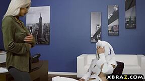 Halloween at work becomes intimate with the boss