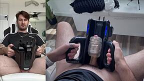 Trying Out My New Sex Toy Xspacecup Xt5 Auto-Stroker For First Time