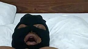 Huge ass ebony babe with big tits fingers her wet pussy and toys her tight ass intensely while moaning loudly