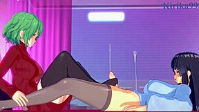 hikage and ikaruga intense lesbian play, futanari sex in senran kagura