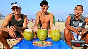 Teen Gay 3Some Group Fucking Our Friend