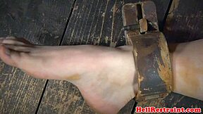 Bound sub gets whipped as punishment in bondage