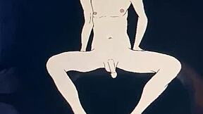 Katso hänen jättikyrpäänsä intensiivisessä sarjakuvakohtauksessa