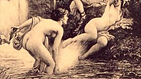 Vintage erotic illustration with sensual charm.