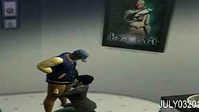 Asian Lady Deepthroats Black BBM Cock In Chinese Restaurant Bathroom Voyeur Scene