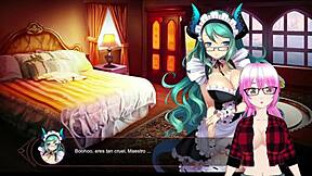 3D animated game with an anime style called -lin the ice dragon- mirror 05