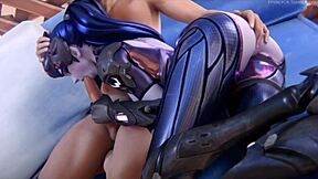 Widowmaker Anime Love in Hentai Action
