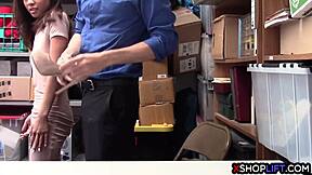 Silent Asian Teen 18+ Receives Punishment with Cock in Office Garage