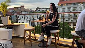 Blowjob in Restaurant Turns Heads with Amateur Outdoor Action in Public Setting