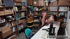 Skinny girl riding suspect now.