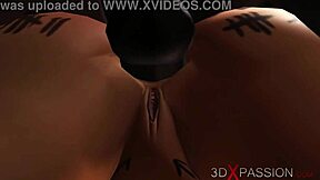 Damn! Sub-Slut Gagged, Fucked Hard by Black Cock in 3D Anime