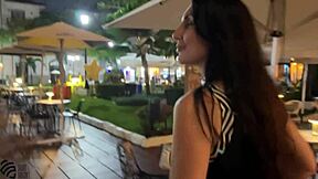 Blowjob in Restaurant Turns Heads with Amateur Outdoor Action in Public Setting