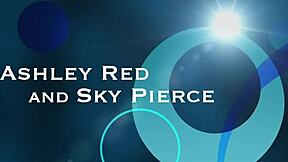 Pov emme Ashley Red ve Sky Pierce'ten, taşak yalama ve döllü dahil