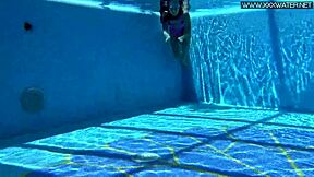 hot russian jessica lincoln bathing in the pool