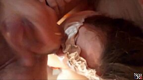 French Amateur Rimming Blowjob In Satin Lingerie