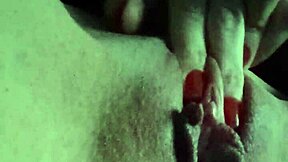 Shaved pussy fingering leads to horny and wet moments