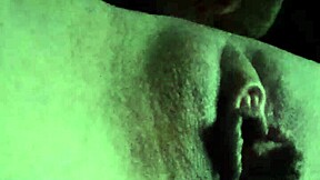 Horny Girl Squeezes Shaved Pussy Clit!