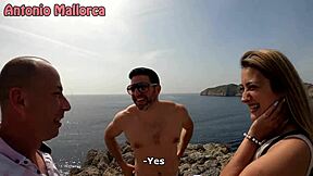 Horny Spanish Couple Persuades Me To Threesome In Public!
