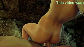 Slim Blonde Rides Cock Hard in Skyrim Porn Parody