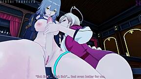 Siobhan says, 'let's fuck in the bar, stelle, bent over in doggy'