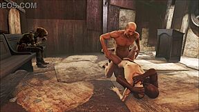 Brunette gets fucked in a church in this Fallout 4 hentai