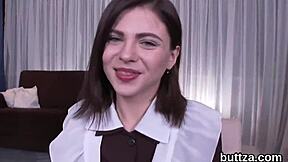 Flawless skinny teen gets examined