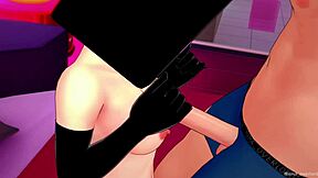 girlfriend ready to fuck in enderman mask 😈