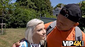 vip4k prague scam ends with wild cock ride on shaved pussy