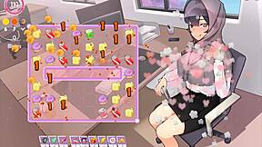 Tsundere MILF in 3D hentai game with big tits