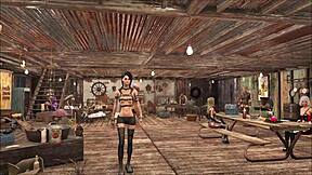 Chyler Leigh's top model status in Fallout 4 anime fashion