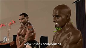 Rich 3d bitch cuckolds her husband with double penetration